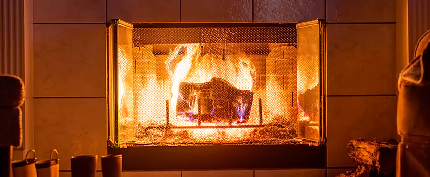 Mendota Hearth Landscape Fireplace Installation in Madison, Wisconsin