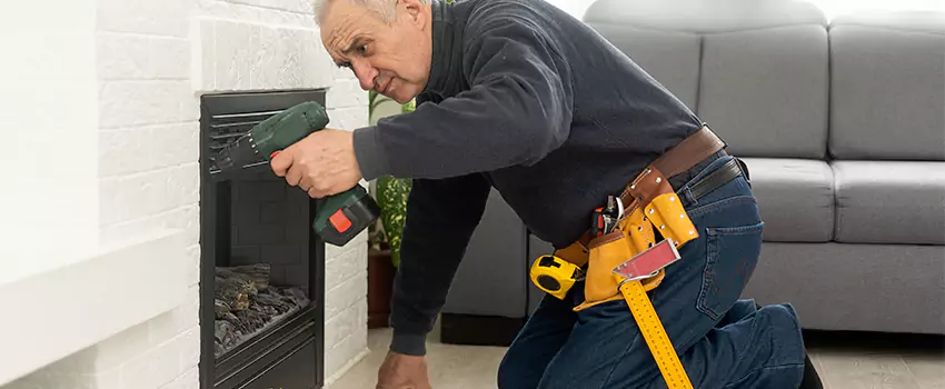 New Indoor Fireplace Installation in Madison, Wisconsin